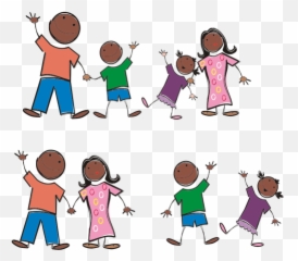Rising Grade 3 Digital Summer Schedule - Family Cartoon Transparent Background png