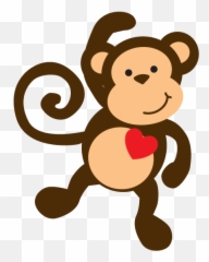 Igt5na26qp3a2png 445571 Baby Clip Art Safari Monkey - Monkey Clipart Black And White,Cute Monkey Png