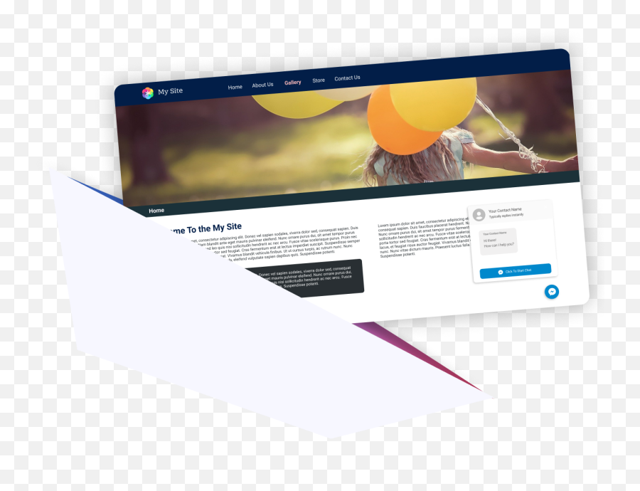 A Free Fully Customizable U0026 Responsive Messenger Chat - Horizontal Png,How Do I Change My Start Button Icon