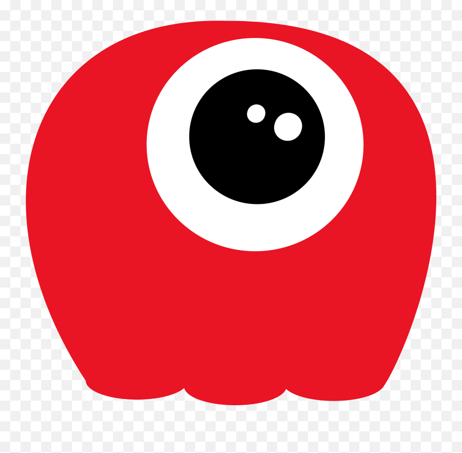 Red One Eye No Tentacles Png Image - Alien One Eye Cartoon,Tentacles  Transparent Background - free transparent png images 