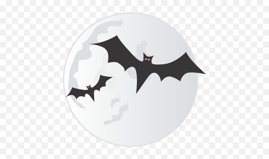 Bats Moon Icon - Icon Bats Transparent Background Png,Halloween Bat Png
