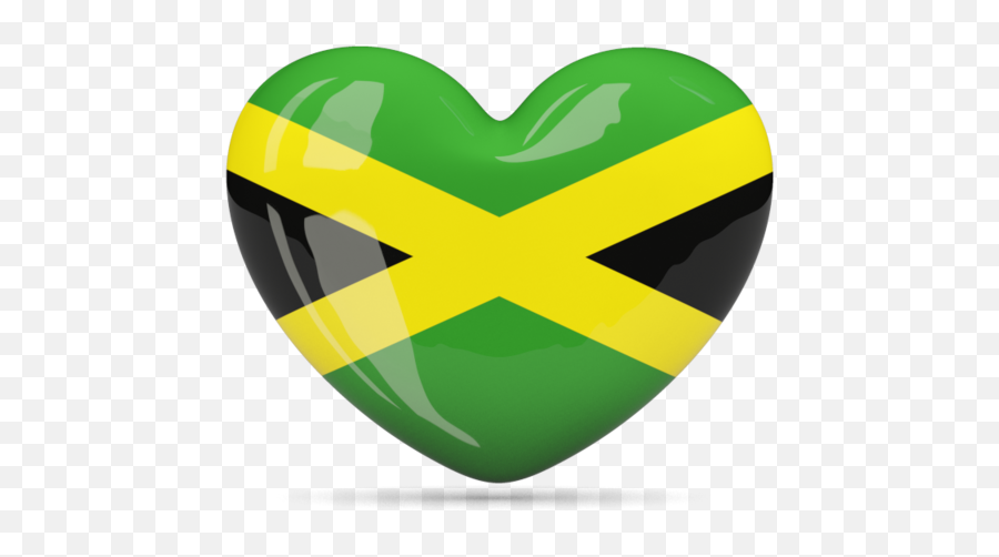 Heart Icon Illustration Of Flag Jamaica - Heart Jamaica Flag Png,Heart Icon Transparent
