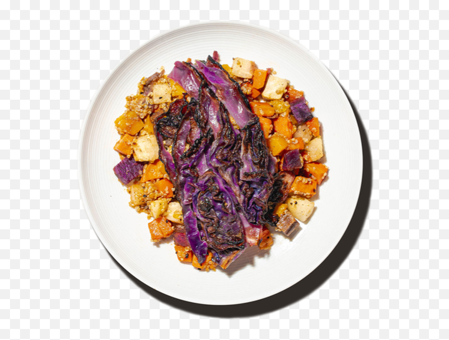 Charred Red Cabbage Quinoa Salad Grain - Red Onion Png,Cabbage Png