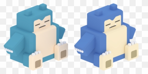Mobile - Pokémon Quest 143 Snorlax The Models Resource Lego Png,Snorlax Png