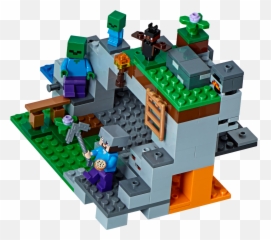 Download Hd The Zombie Cave - Minecraft Lego Zombie Cave Lego 21141 Png,Cave Png