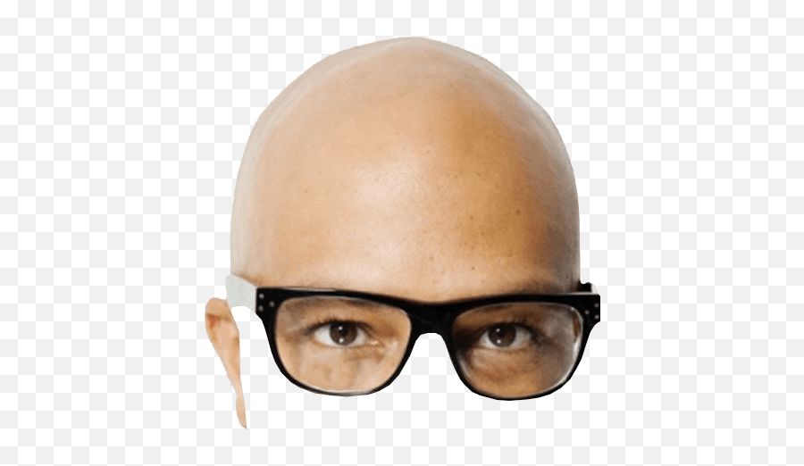 Glasses Transparent Background Image - Hair Style Without Hair Png,Bald Head  Png - free transparent png images 