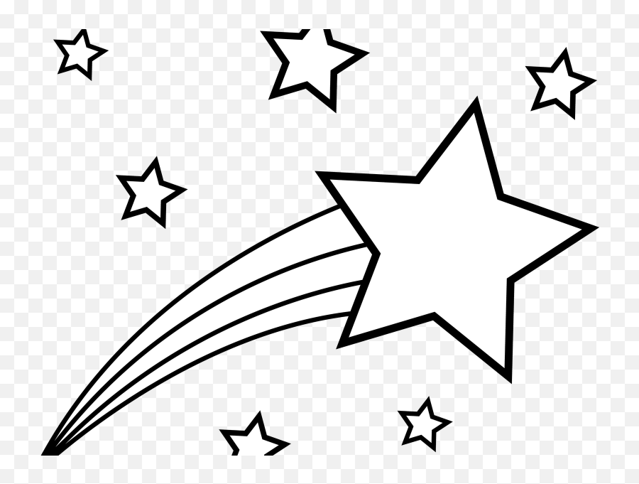 Download Drawn Star Volcom - Shooting Star Star Clipart Star Coloring Page Png,Star Clipart Png