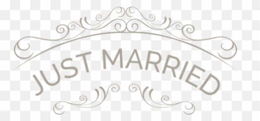 Just Married Banner Png Transparent - Calligraphy