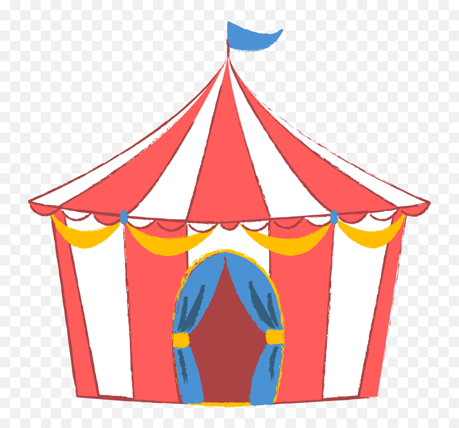 Illustration Carpa - Carnival Tent Transparent Background Png,Circus Tent Png