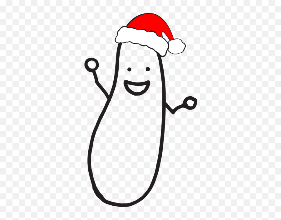 Download Image Of Our Pickle Logo With A Santa Hat - Clip Art Png,Cartoon Santa Hat Png