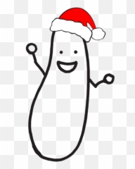 Download Image Of Our Pickle Logo With A Santa Hat - Clip Art png