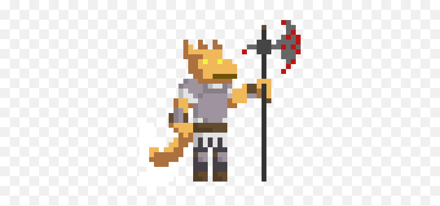 Dragonborn Paladin - Bronze Pixel Art Maker Dragonborn Pixel Art Png,Dragonborn Png