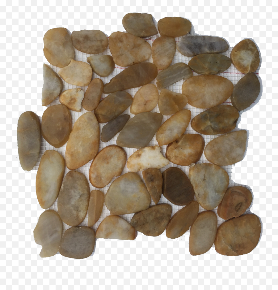 Yellow - Flatpebbles Natural Stone Resources Pebble Png,Pebbles Png