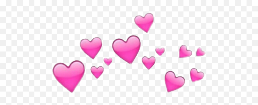 Filtros De Snapchat Png Corazones Transparent Cartoon - Pink Heart Crown Png,Snap Chat Png