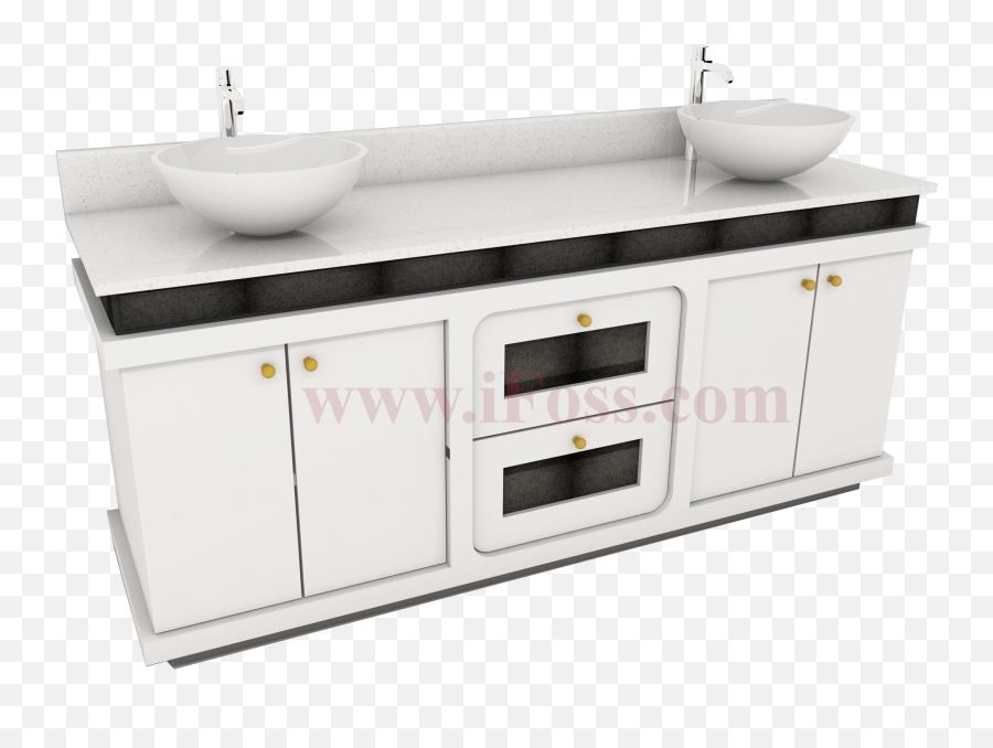 Download Single Or Double Sink Cabinet For Nail Salon - Bathroom Sink Png,Sink Png