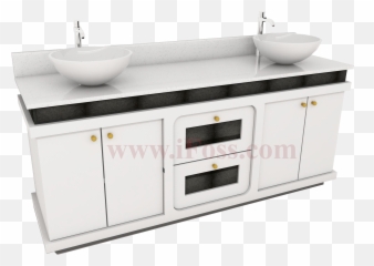 Download Single Or Double Sink Cabinet For Nail Salon - Bathroom Sink Png,Sink Png