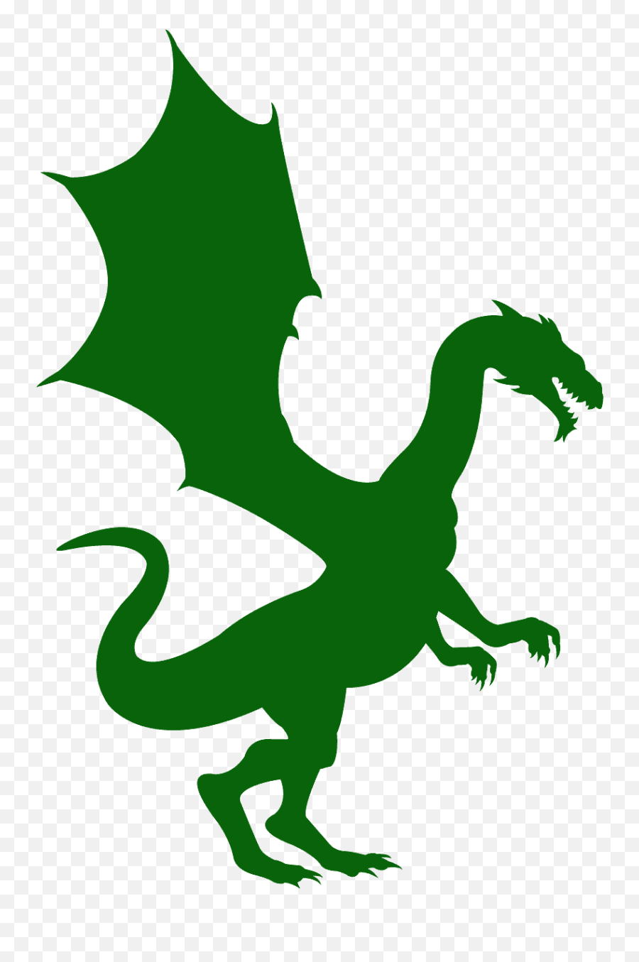 Dragon Silhouette - Free Vector Silhouettes Creazilla Silhouette Drache Png,Dragon Silhouette Png