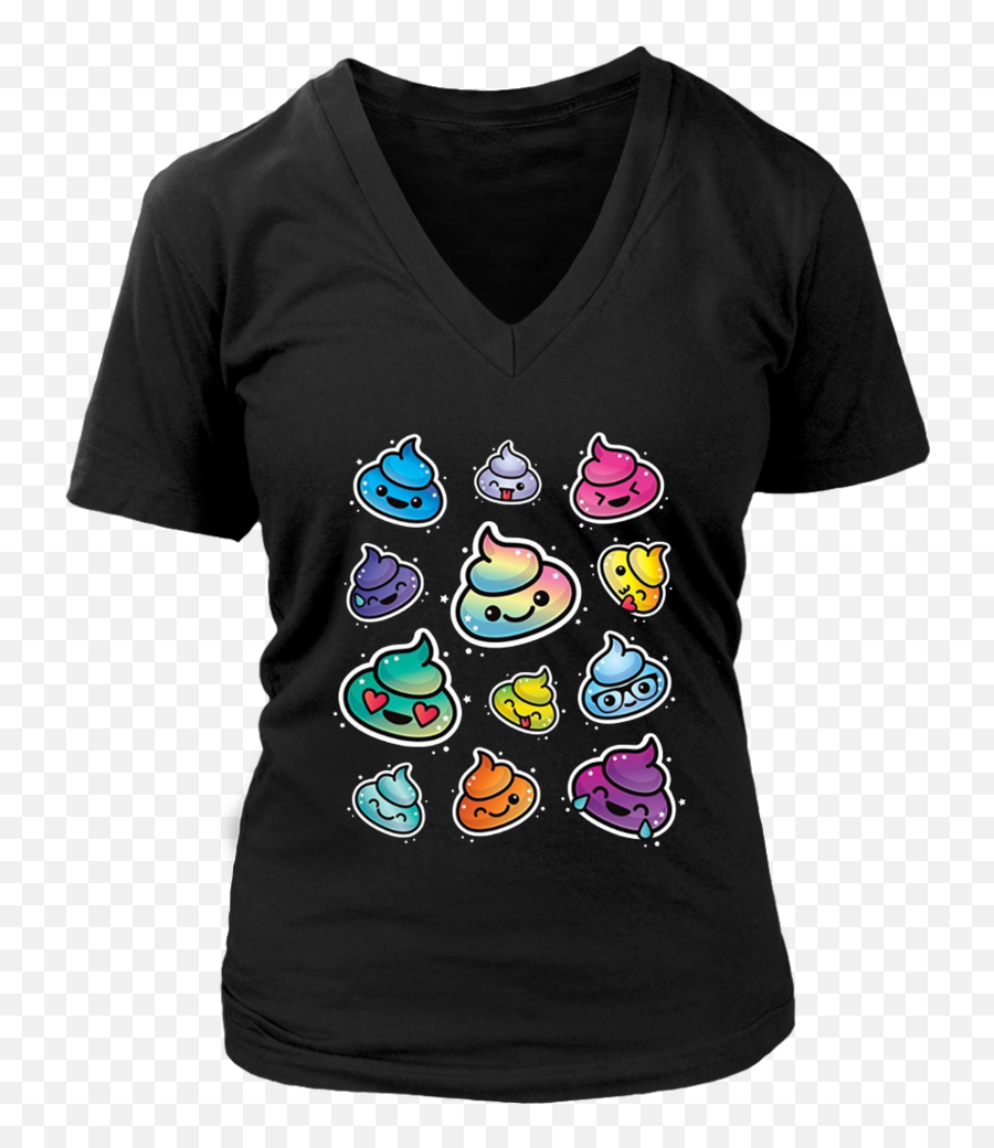 Cute Sleeping Rainbow Poop Emoji Zzz T - Shirt Png,Sleeping Emoji Png
