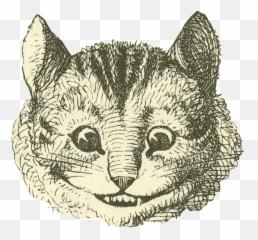 Cheshire Cat - Alice In Wonderland Cheshire Cat Black And White Images Png,Cheshire Cat Png
