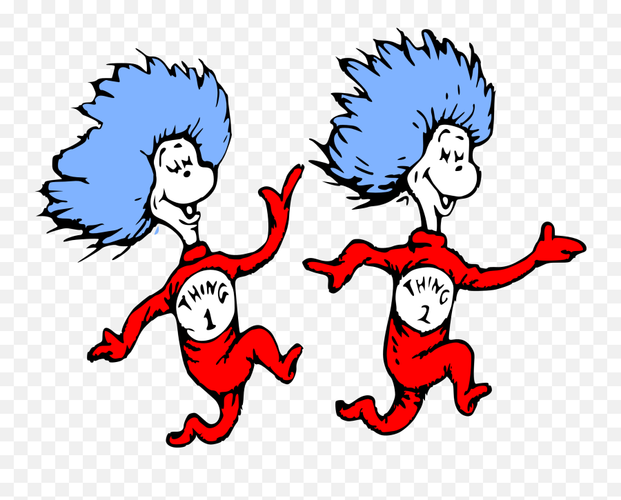 Thing 2 Png Image Transparent Library - Clipart Dr Seuss Characters,The Thing Png