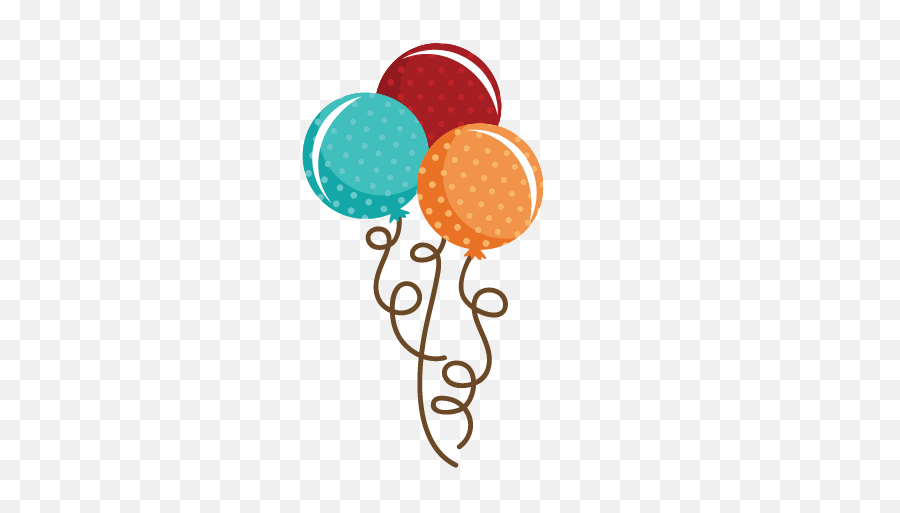 Library Of Birthday Balloons Svg Transparent File - Cute Birthday Balloons Png,Birthday Balloons Png