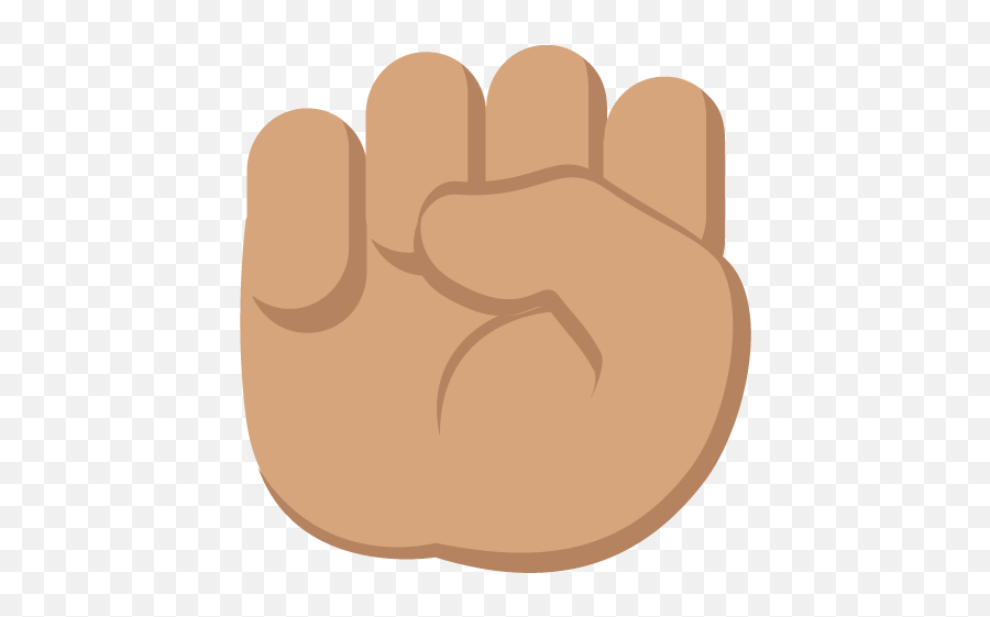 Raised Fist Medium Skin Tone Emoji - Fist Png,Fist Emoji Png