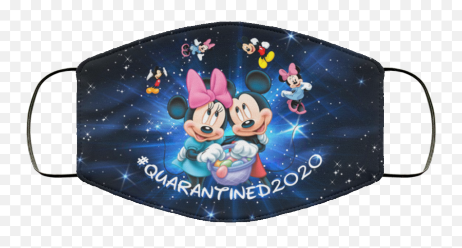 And Minnie Quarantined 2020 Face Mask - Cocker Spaniel Face Mask Png,Mickey Mouse Face Png