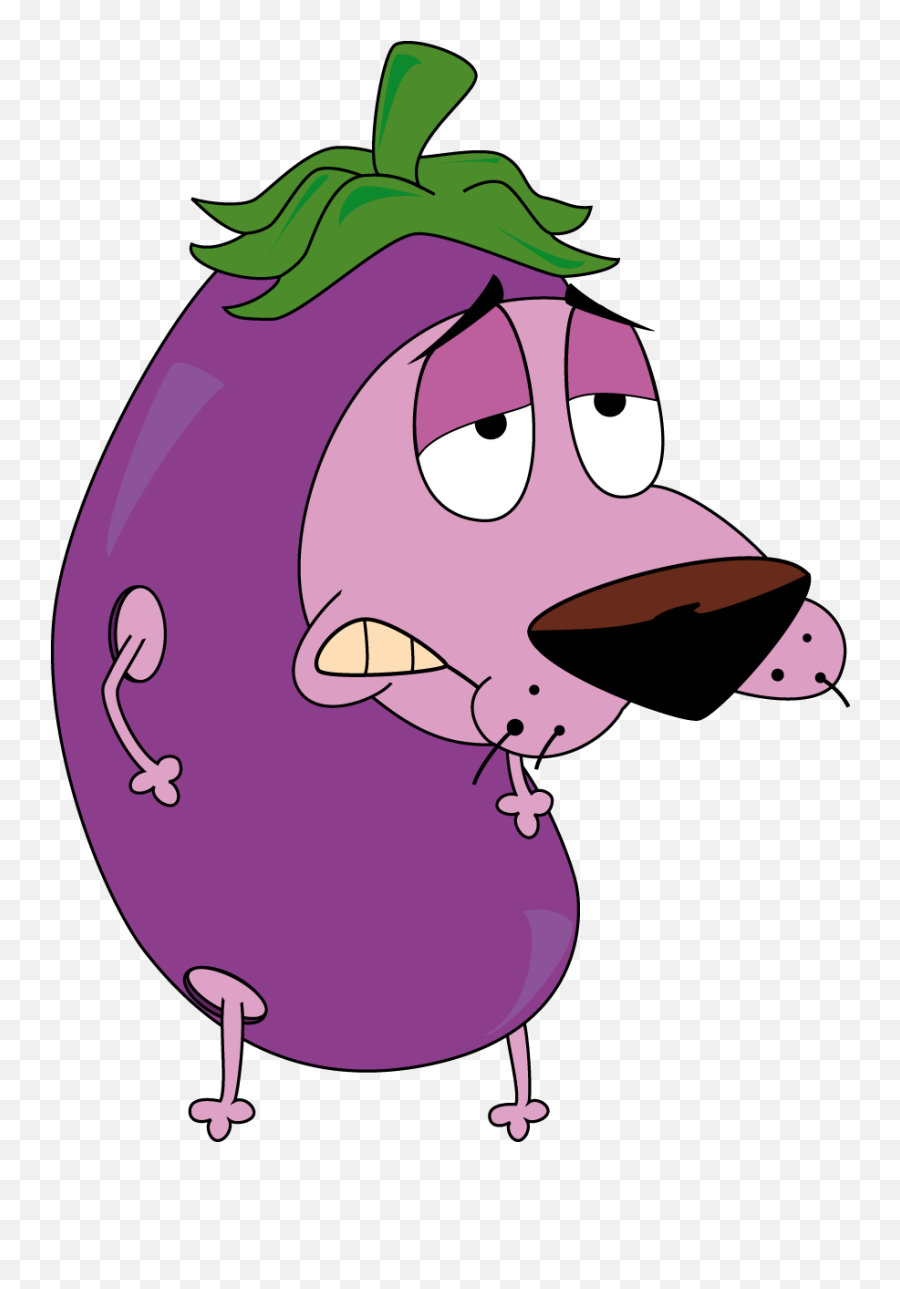 Hd Courage Eggplant By Gth089 - Courage The Cowardly Dog Eggplant Png,Courage The Cowardly Dog Png