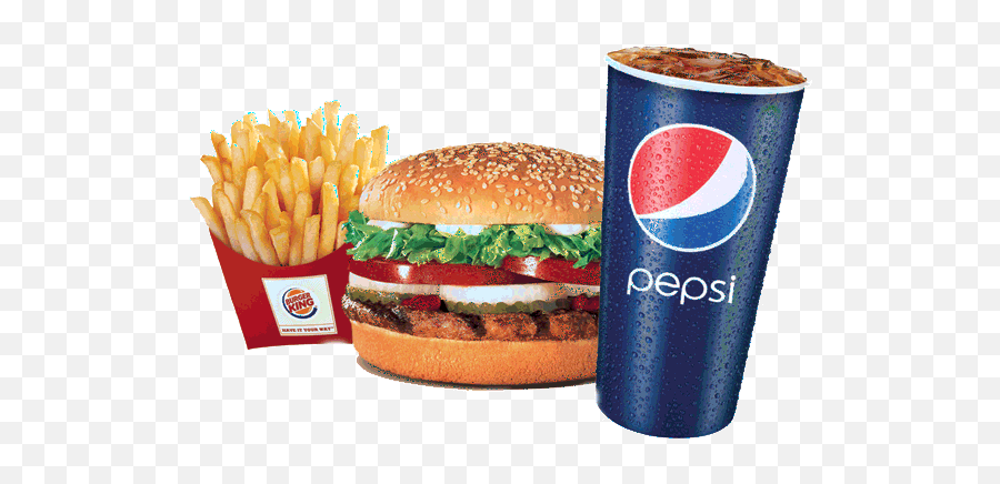 Burger King Transparent Sticker Food Png Gif Gfycat - Burger King With Pepsi,Cartoon Food Png