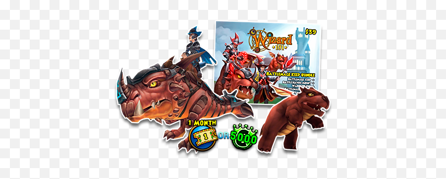 Wizard101 Battlemage Keep Bundle - Frostcaller Wizard101 Gift Cards Png,Wizard101 Logo