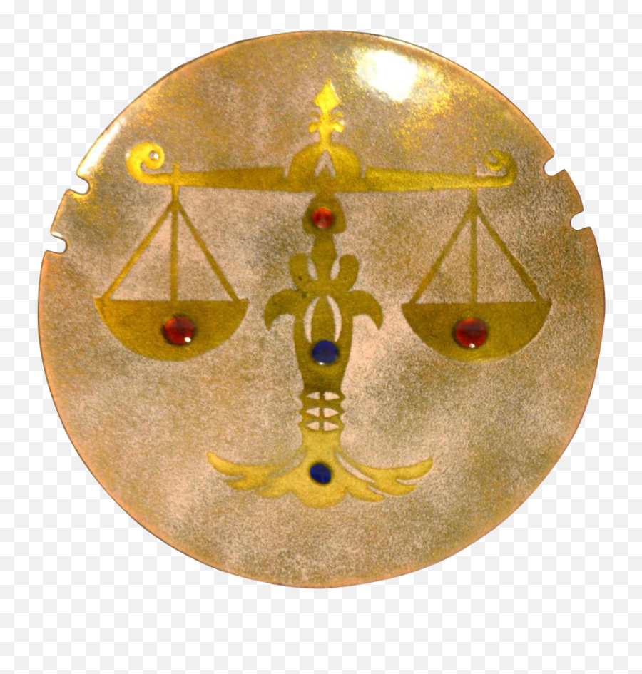 Justice Plate Wall Decor - Brass Png,Scales Of Justice Logo