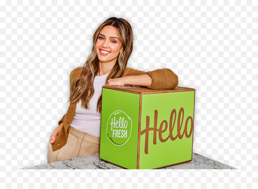 1 Meal Kit Delivery Service - Hello Fresh Jessica Alba Png,Hello Fresh Logo