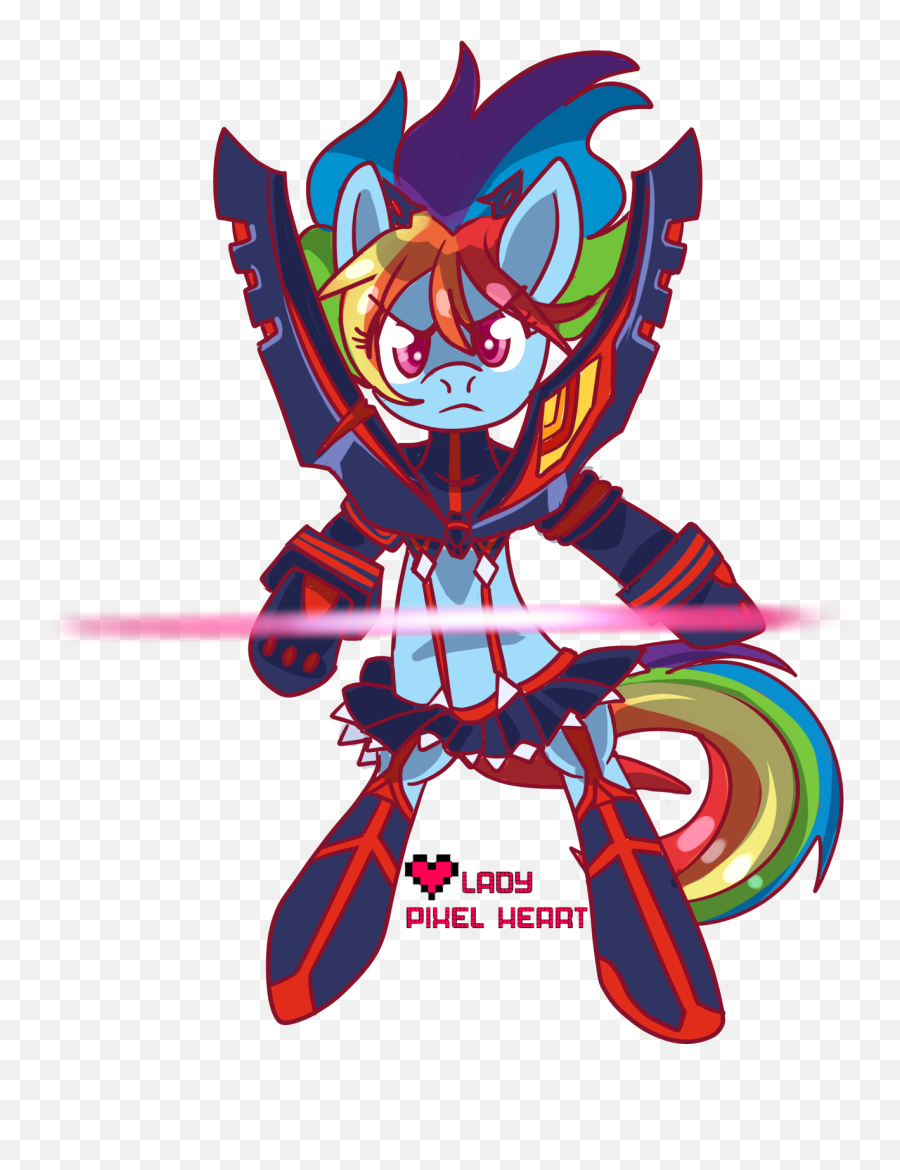 My Little Kill La Rainbow Dash U2014 Weasyl - Kill La Kill Crossover Png,Kill La Kill Png