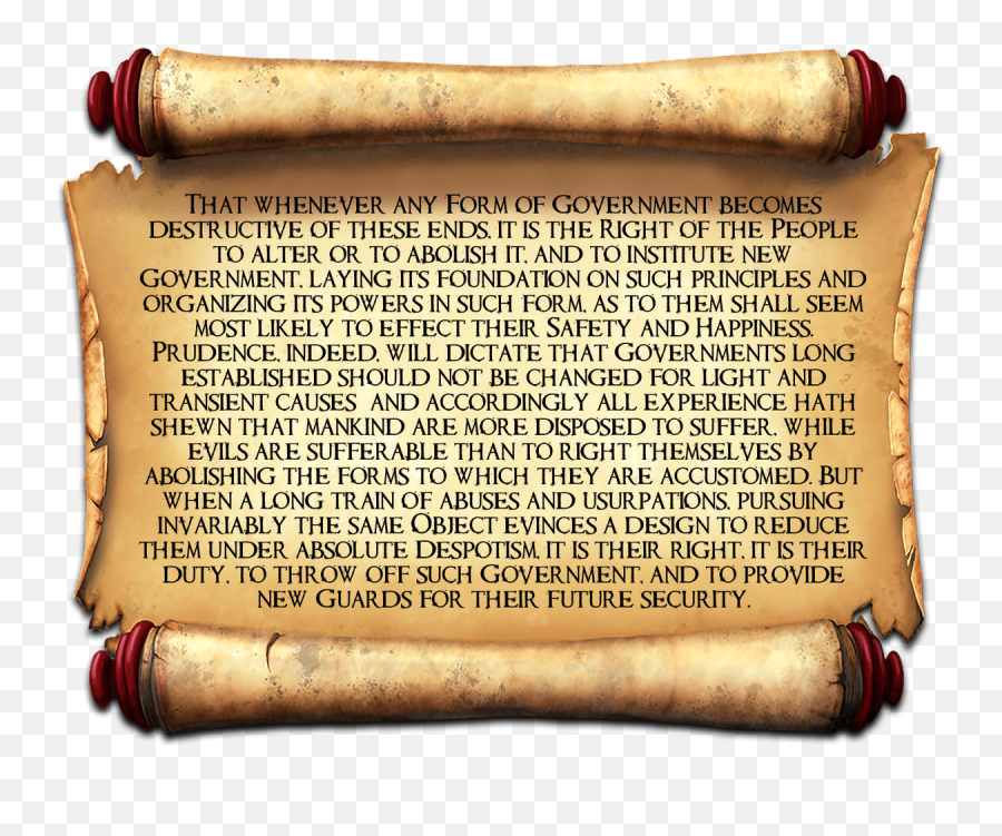 Declaring The Declaration Of Independence 7 - 1219 First Horizontal Png,Declaration Of Independence Png