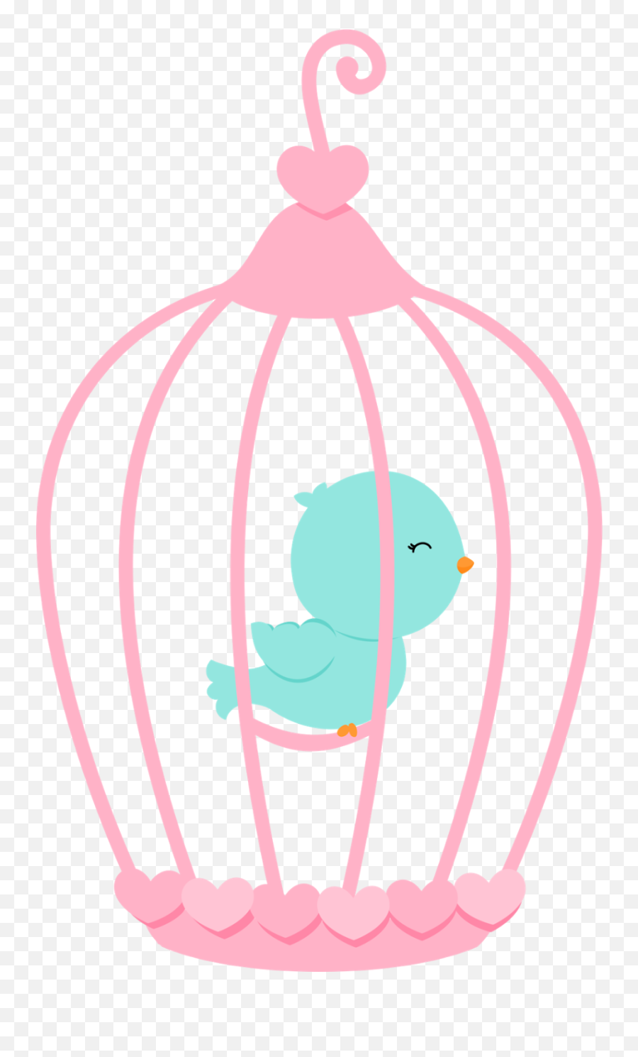 Bird Cage Png - Free Machine Embroidery Designs Love Birds Birds In Its Cage Cartoon,Birdcage Png