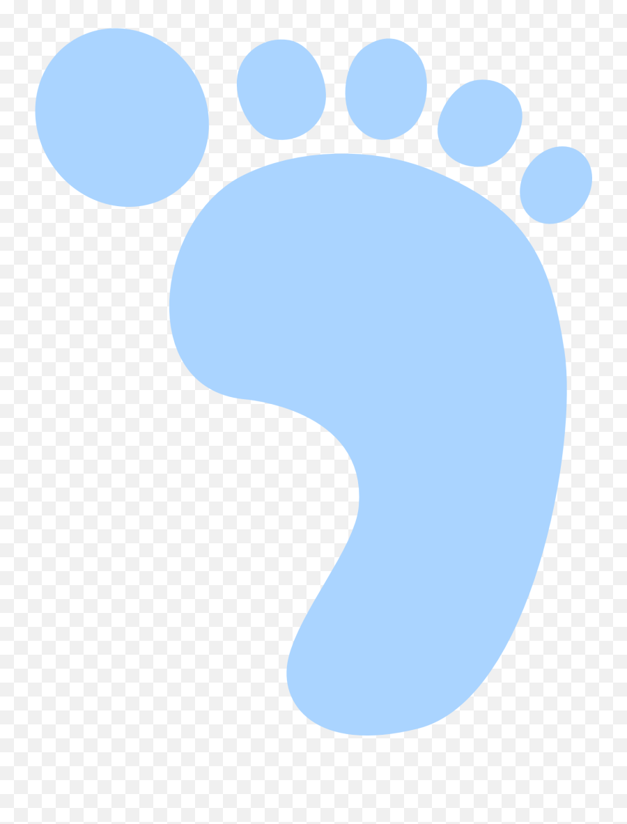 Footprint Of Baby Clipart Free Image - Pé De Bebe Png,Baby Footprint Png