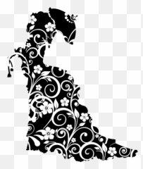 Visual Arts Flower Silhouette Png - Victorian Transparent