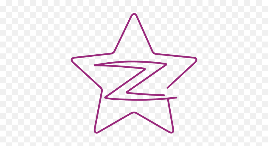 Purple Z Star Line Icon - Icon Z Transparent Png,Star Line Png