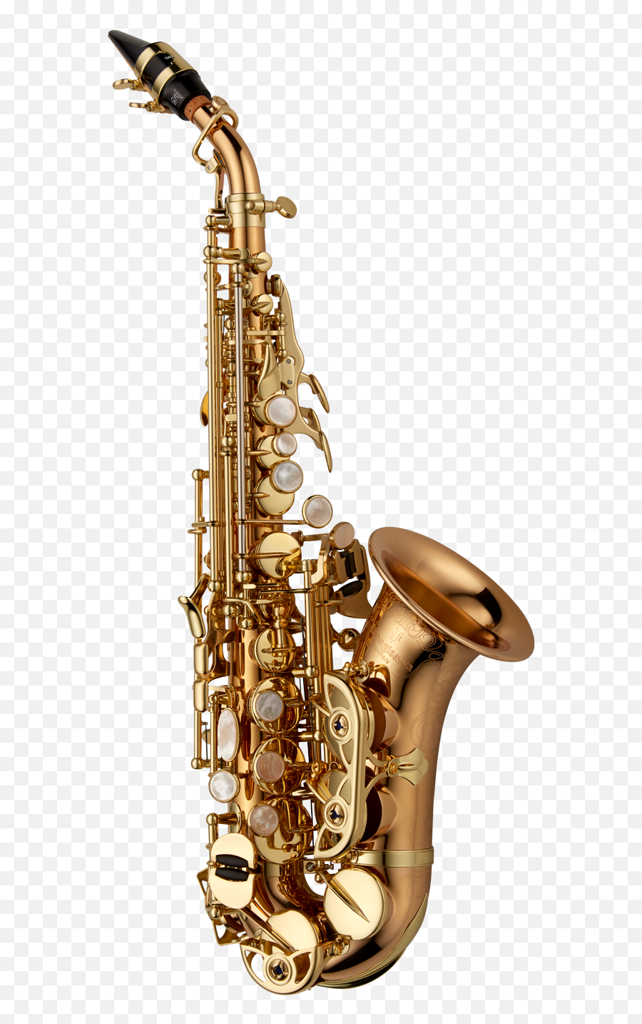 Download Hd Yanagisawa Scwo Wo Series Bronze Curved Soprano - Yanagisawa Soprano Saxophone Curved Png,Saxophone Transparent Background