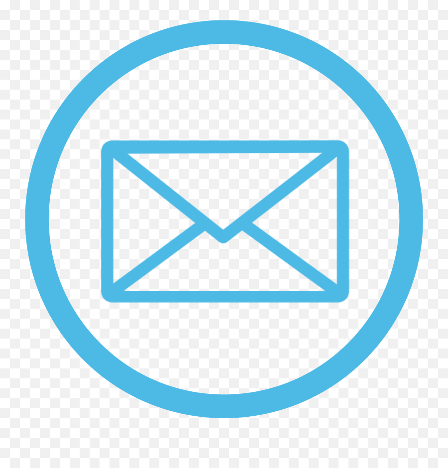 Round Mail Icon Png Transparent - Email Logo Png Round,Edm Icon
