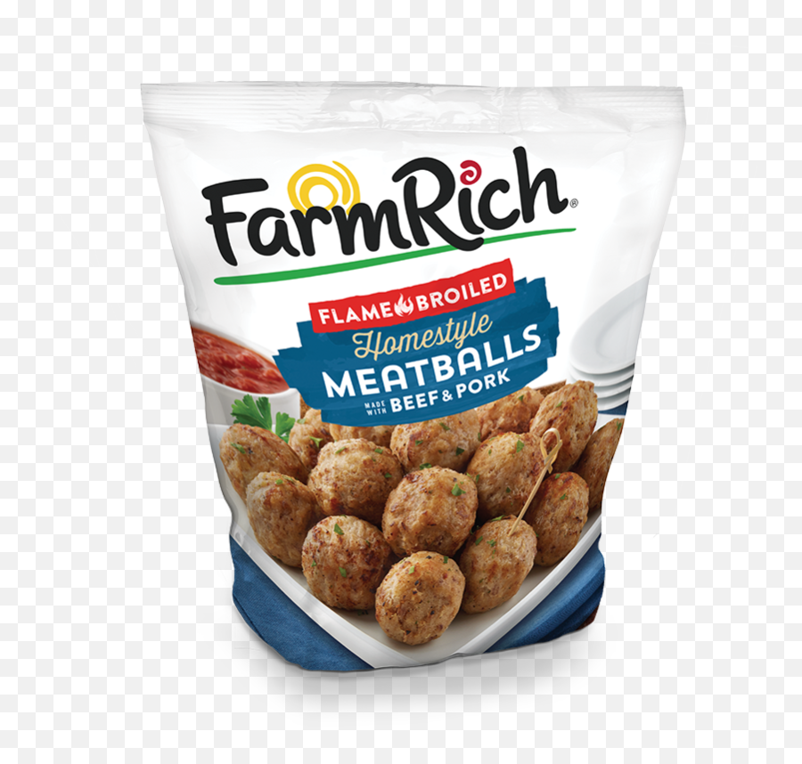 Farm Rich Homestyle Meatballs - Frozen Meatballs Png,Meatball Png