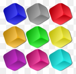 Cubes Colorful Marbles - Cubes Clip Art Png,Marbles Png