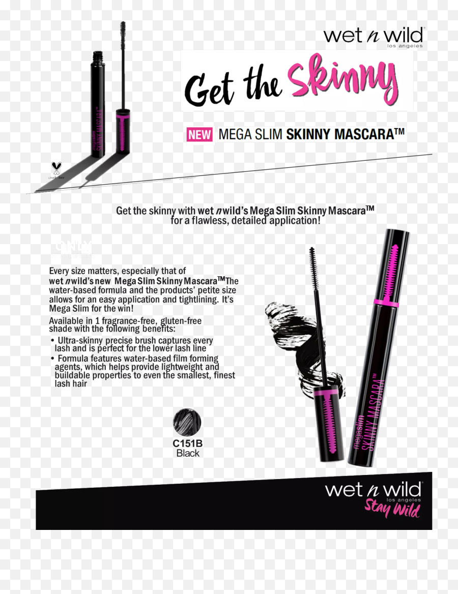 Wet N Wild Mega Slim Skinny Mascara - Vertical Png,Wet N Wild Color Icon Eyeshadow Single