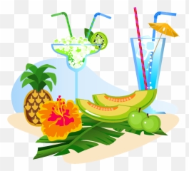 Vector Pineapple Cantaloupe Tropical Fruit Element - All Summer Cartoon Png,Cantaloupe Png