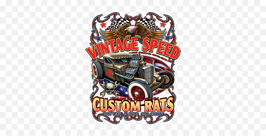 Vintage Speed Custom Rats Png Hotrod Icon