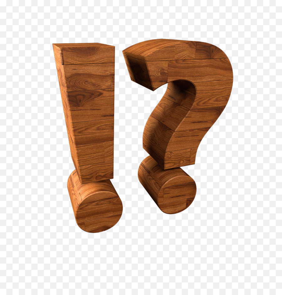 Transparent Png Exclamation And Question Mark Wood - Motosha Wood Question Mark,Exclamation Point Png