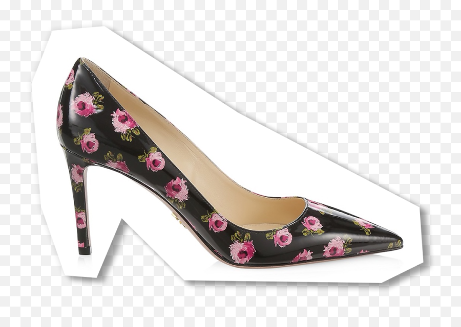 34 Stylish Pieces From The U0027sex And Cityu0027 Revival To - Prada Black Floral Pumps Png,Cute Dark Blue Gold Flowers Glitter Shelf Icon Wallpappers