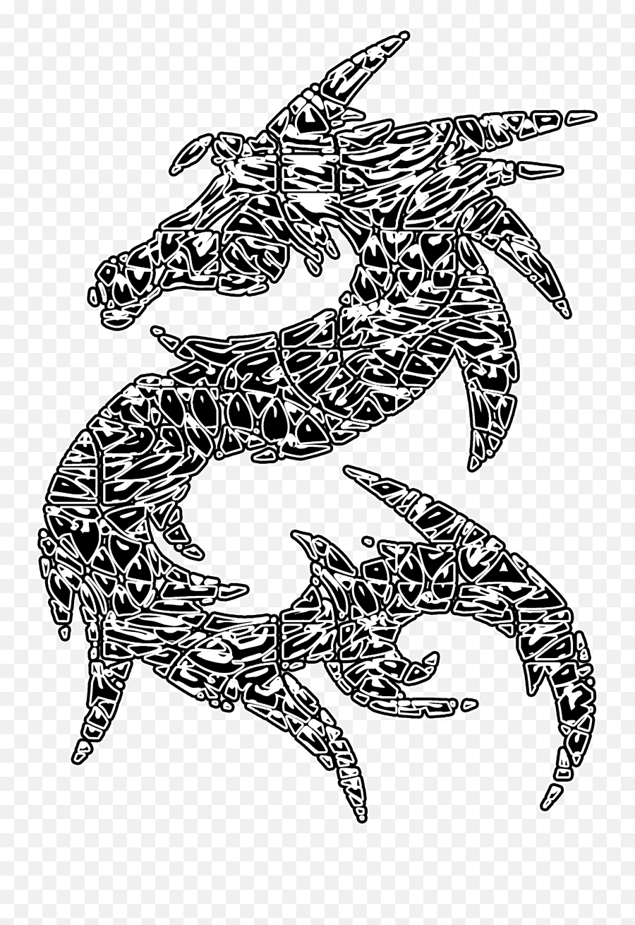 Tribal Black Dragon Free Images - Vector Clip Dragon Png,Black Dragon Png