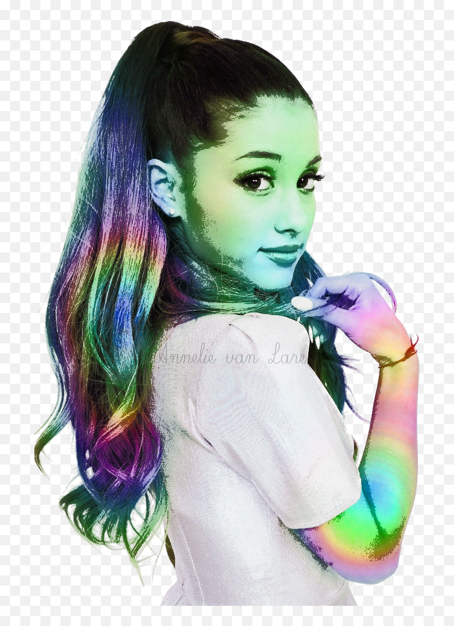 Ariana Grande Multi Color Edit - Ariana Grande Clear Background Png,Ariana Grande Transparent Background