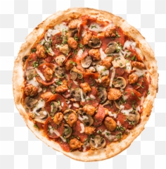 Pepperoni Italian Sausage Mushrooms Png Pizza